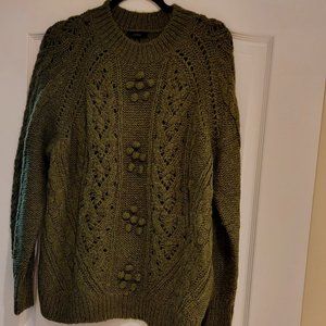 J.Crew Popcorn cable-knit sweater